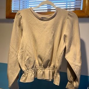 Tan Cropped Sweater